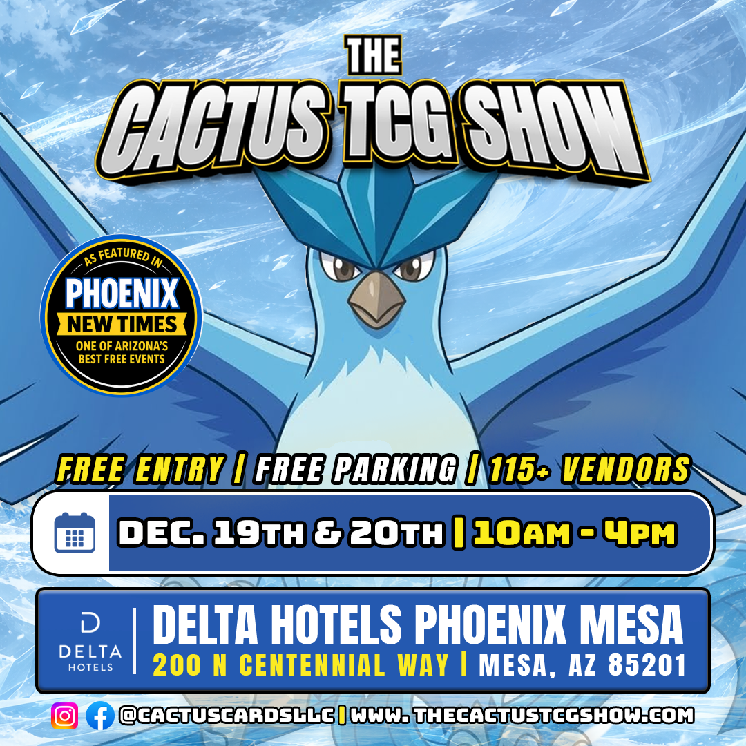 The Cactus TCG Show — December 2026 (Mesa) flyer — December 19 & 20, 2026
