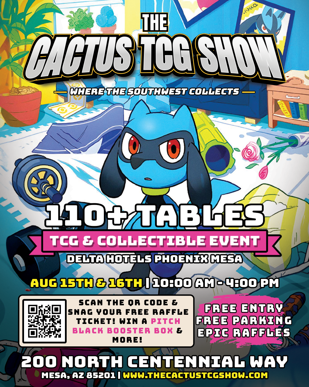 The Cactus TCG Show Flyer — August 15–16, 2026