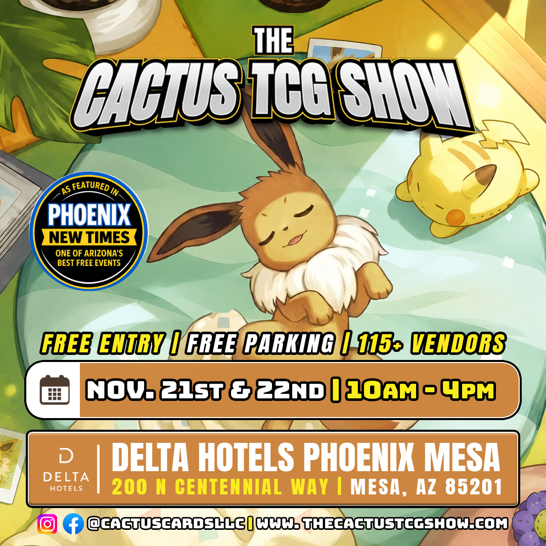 The Cactus TCG Show — November 2026 (Mesa) flyer — November 21 & 22, 2026