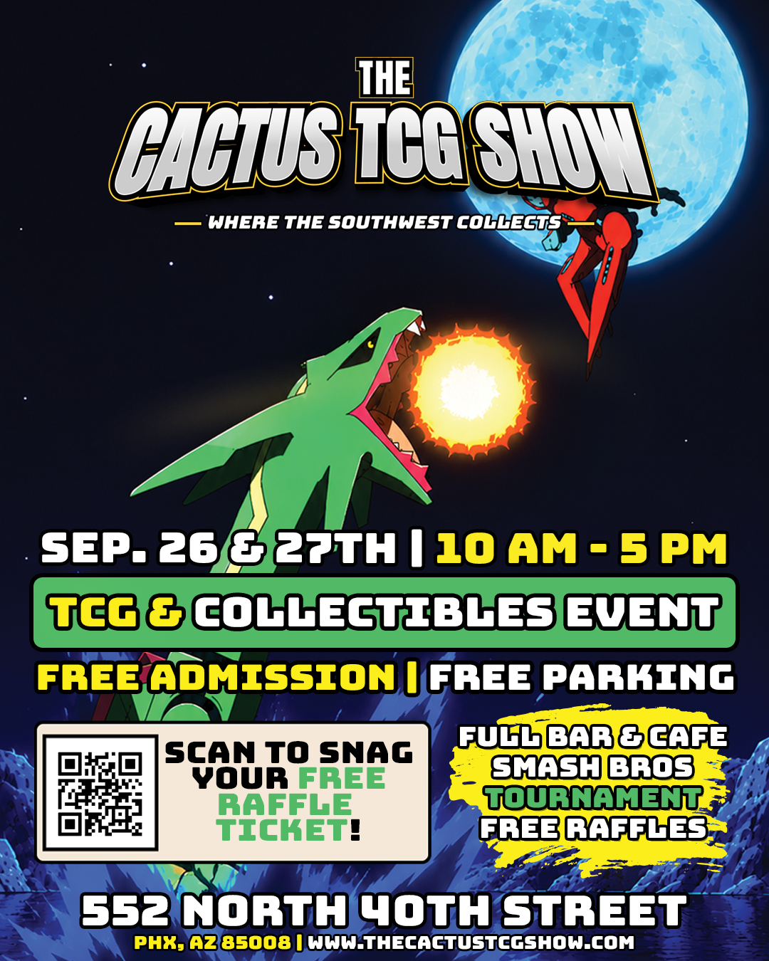 The Cactus TCG Show — September 2026 (Shrine Auditorium) flyer — September 26 & 27, 2026