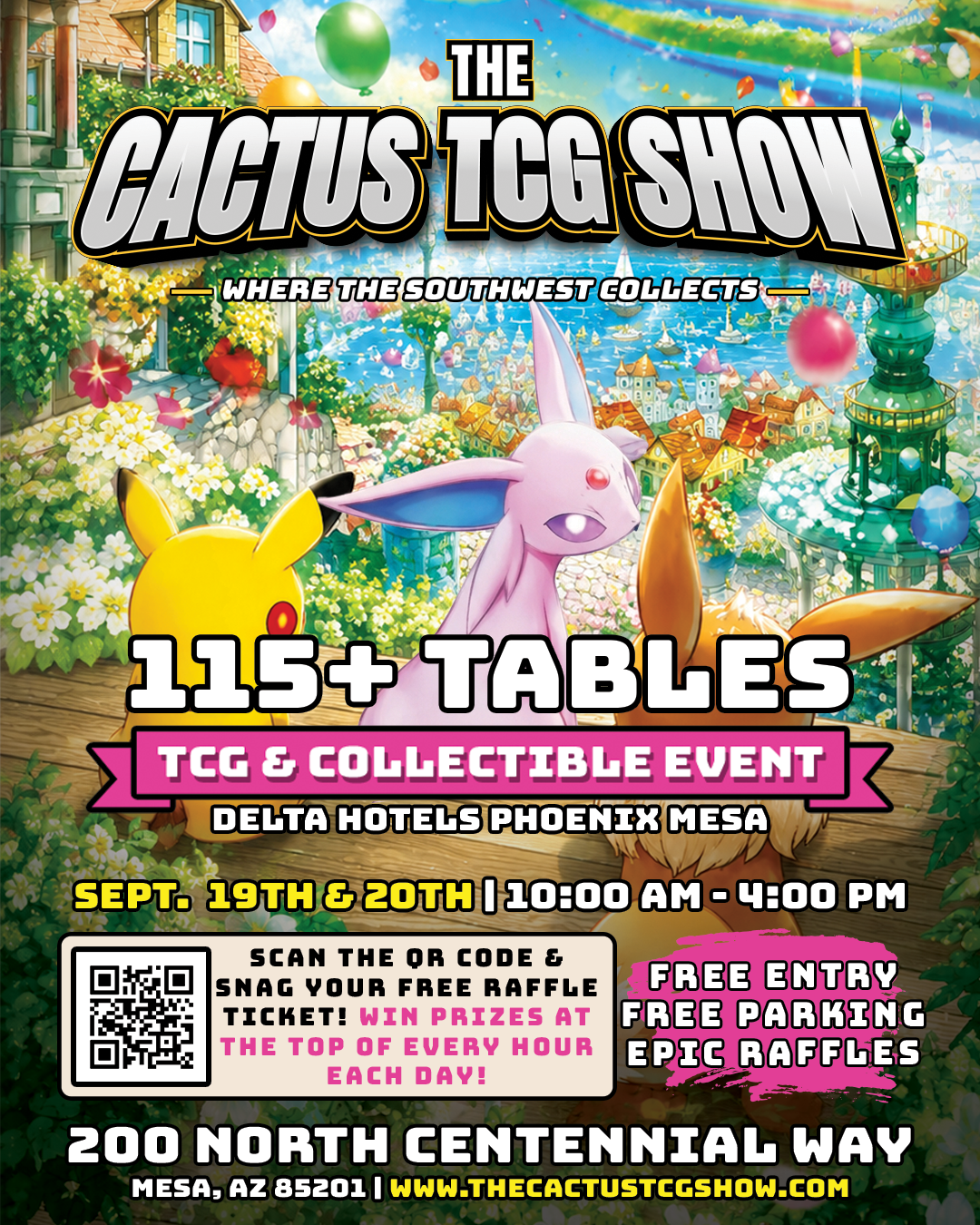 The Cactus TCG Show — September 2026 (Mesa) flyer — September 19 & 20, 2026